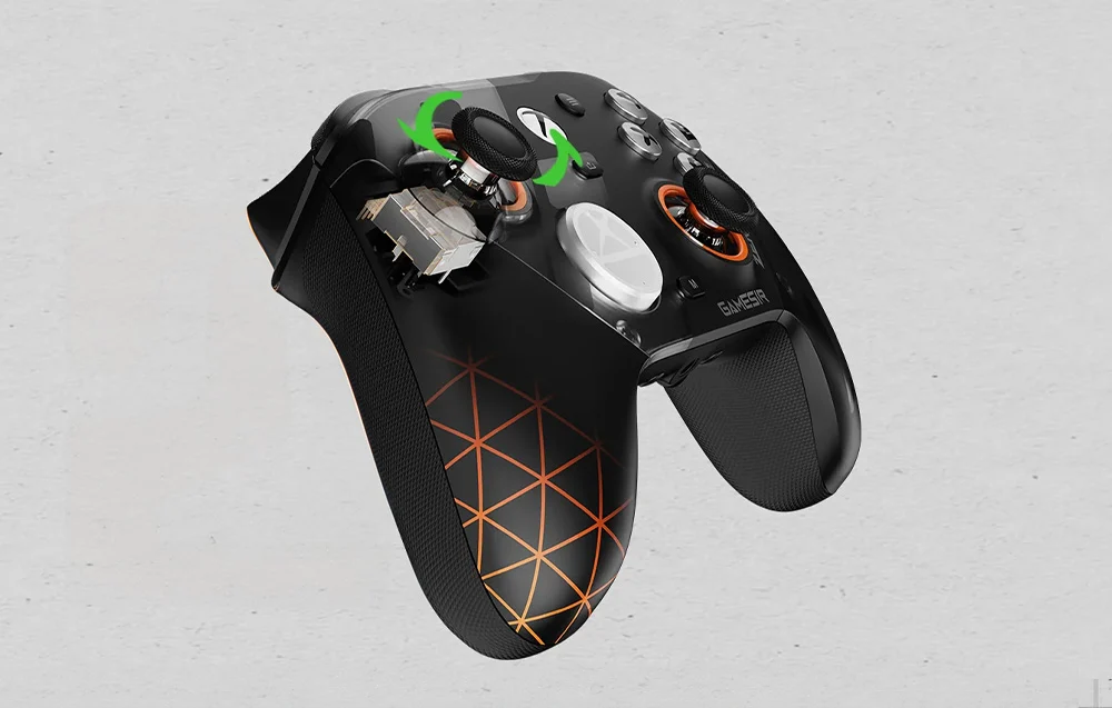 Drążki Mag-Res TMR i wyzwalacze Hall Effect w GameSir G7 Pro